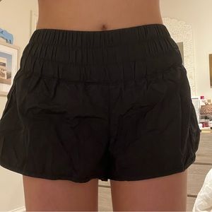 Free People Black Athletic Shorts